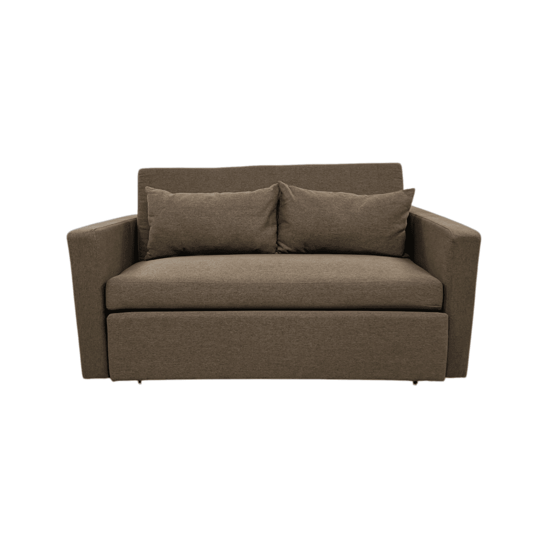 Latitude Run Lateresa Small Loveseat Pull-Out Sofa Bed - Adjustable Backrest With 2 Soft Pillows - Thumbnail 3