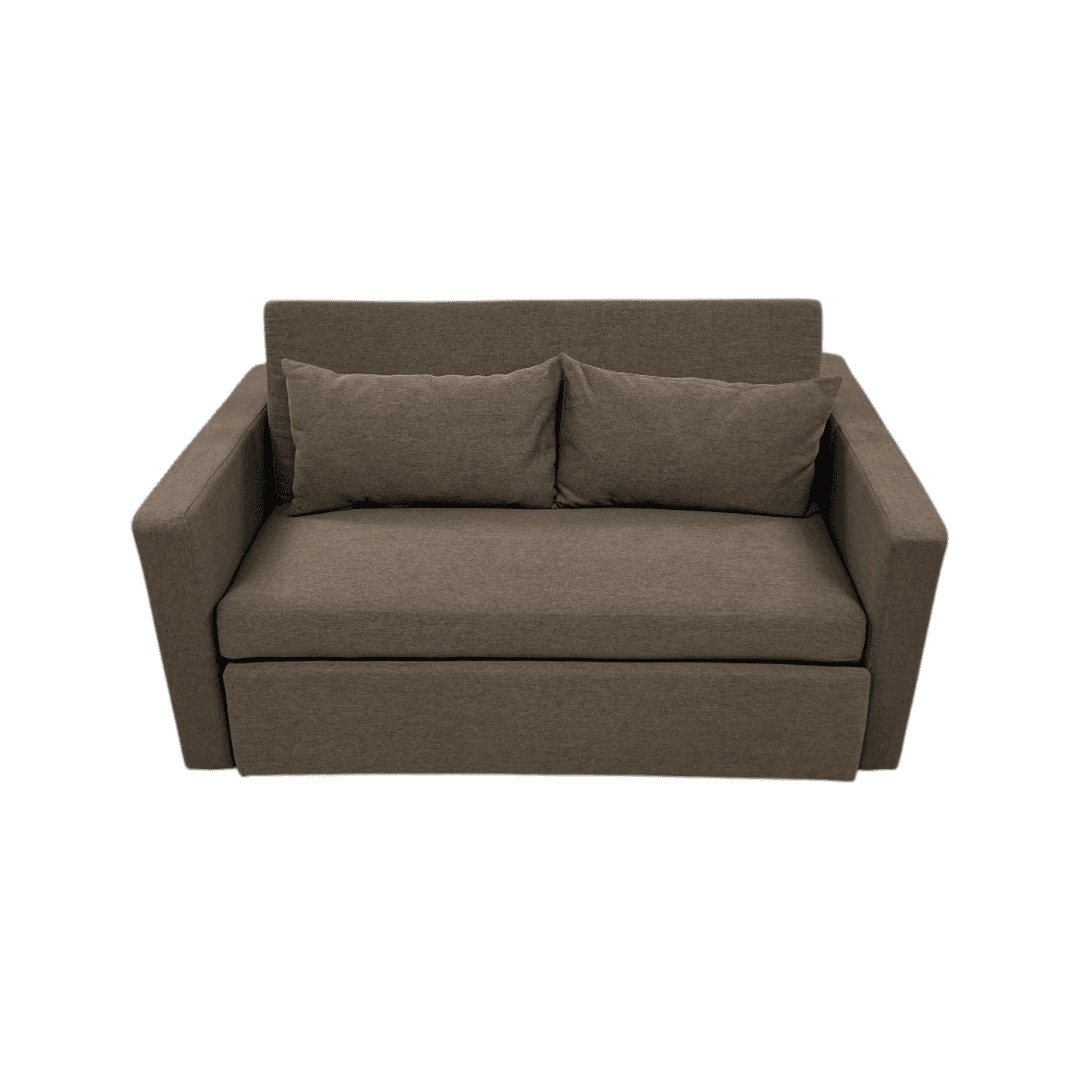 Latitude Run Lateresa Small Loveseat Pull-Out Sofa Bed - Adjustable Backrest With 2 Soft Pillows - Thumbnail 4