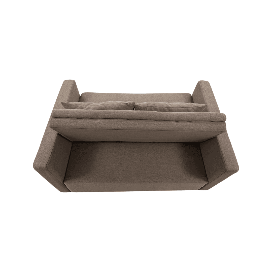 Latitude Run Lateresa Small Loveseat Pull-Out Sofa Bed - Adjustable Backrest With 2 Soft Pillows - Thumbnail 8