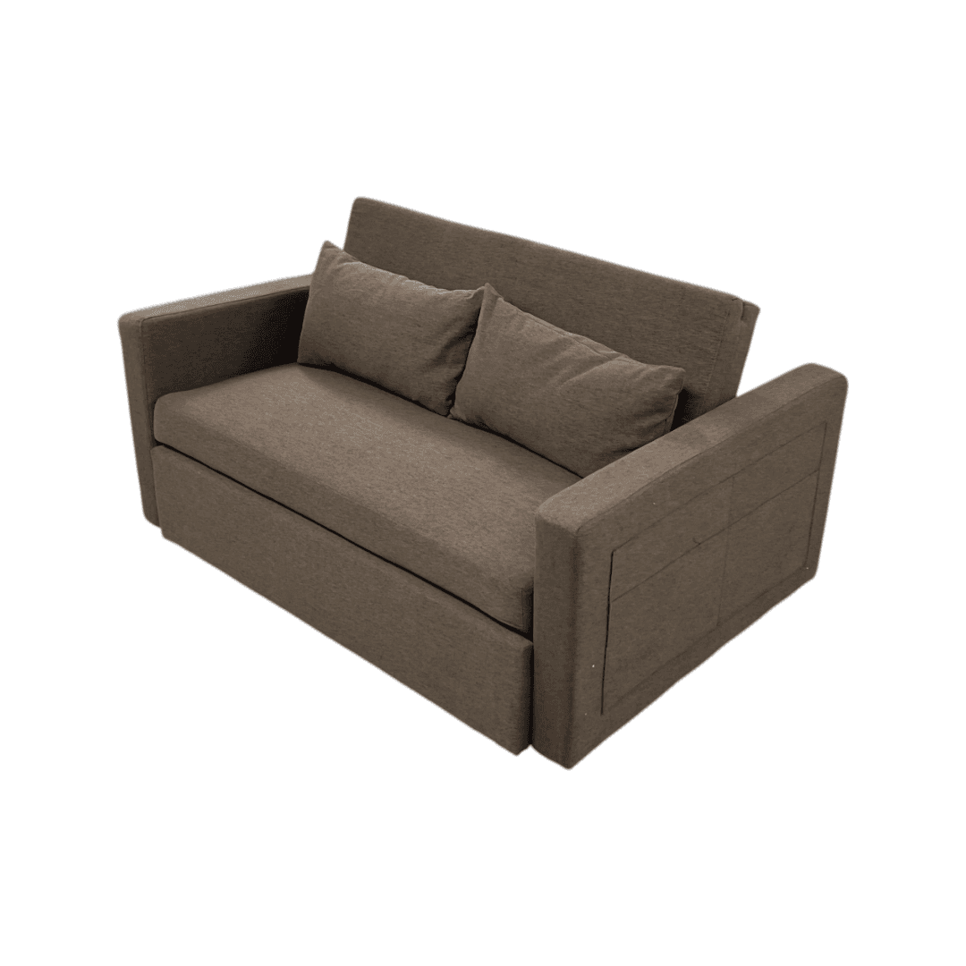 Latitude Run Lateresa Small Loveseat Pull-Out Sofa Bed - Adjustable Backrest With 2 Soft Pillows - Thumbnail 7
