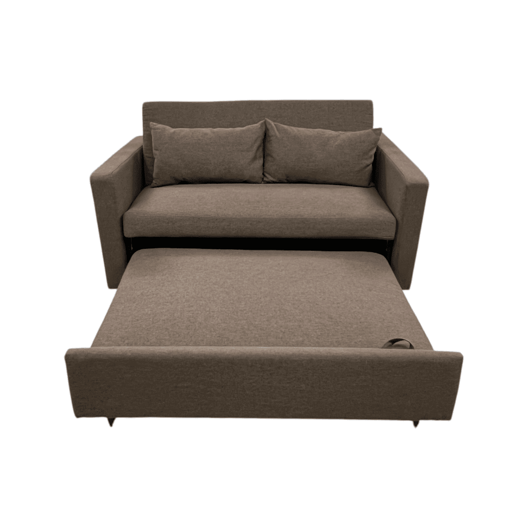 Latitude Run Lateresa Small Loveseat Pull-Out Sofa Bed - Adjustable Backrest With 2 Soft Pillows - Thumbnail 5