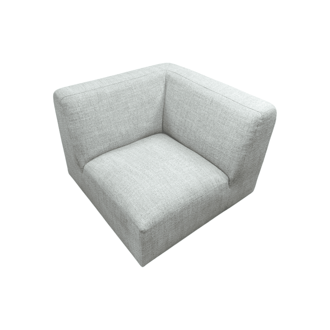 Simpli Home Rex Corner Sofa Module, Handcrafted Modern-Style Corner Accent Chair for Living Room - Thumbnail 8