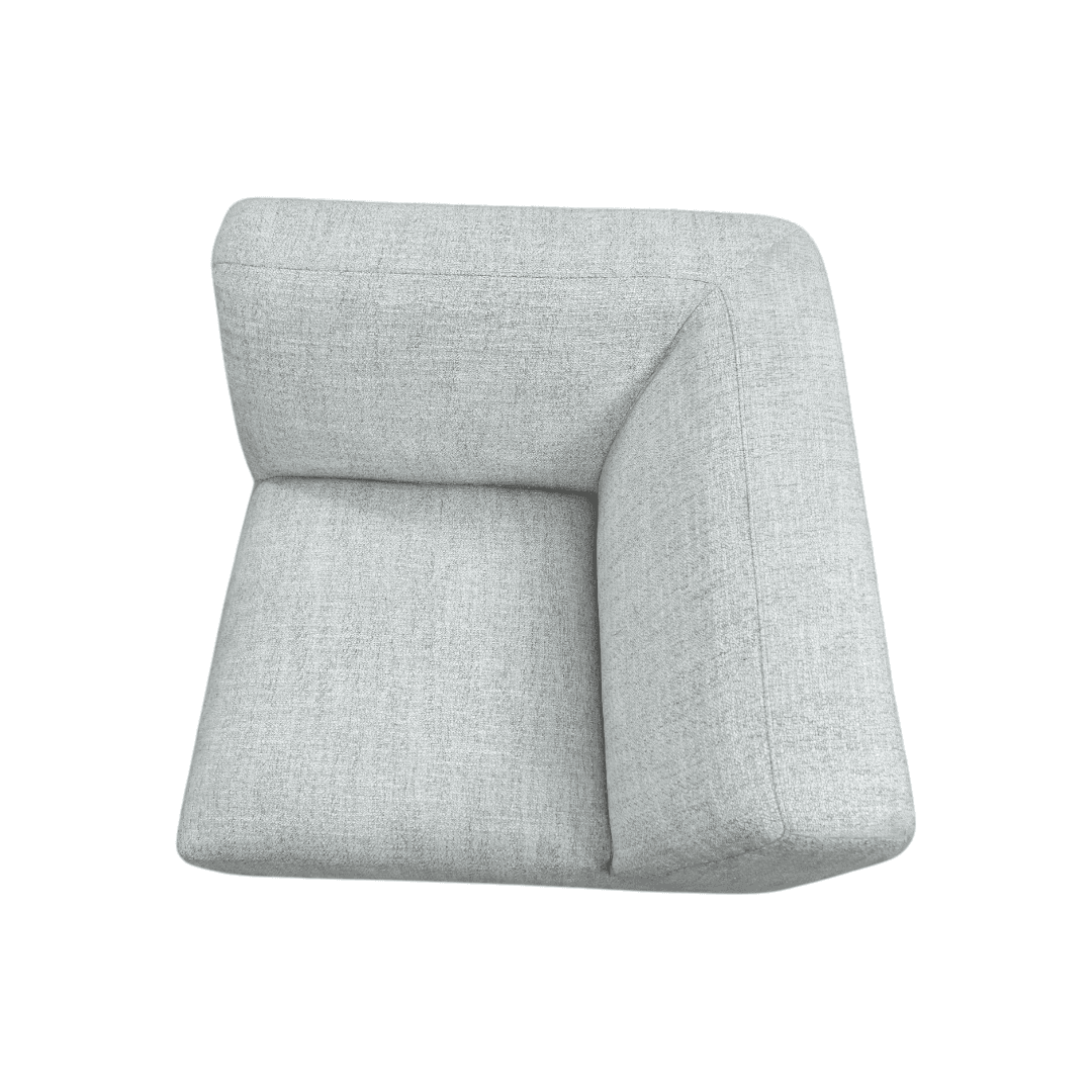 Simpli Home Rex Corner Sofa Module, Handcrafted Modern-Style Corner Accent Chair for Living Room - Thumbnail 12