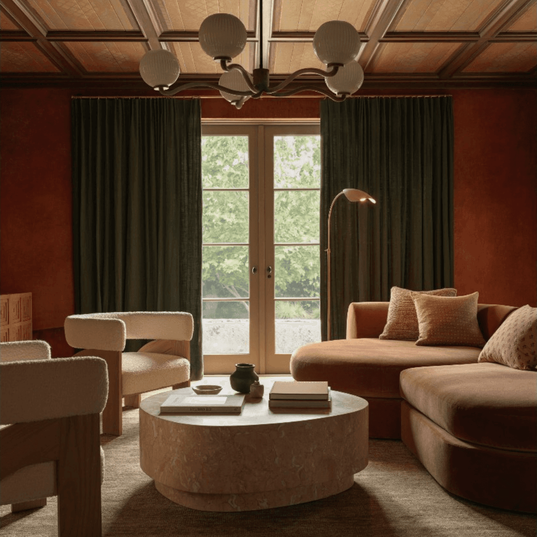 Lulu and Georgia Faas Round Marble Coffee Table - Image 1