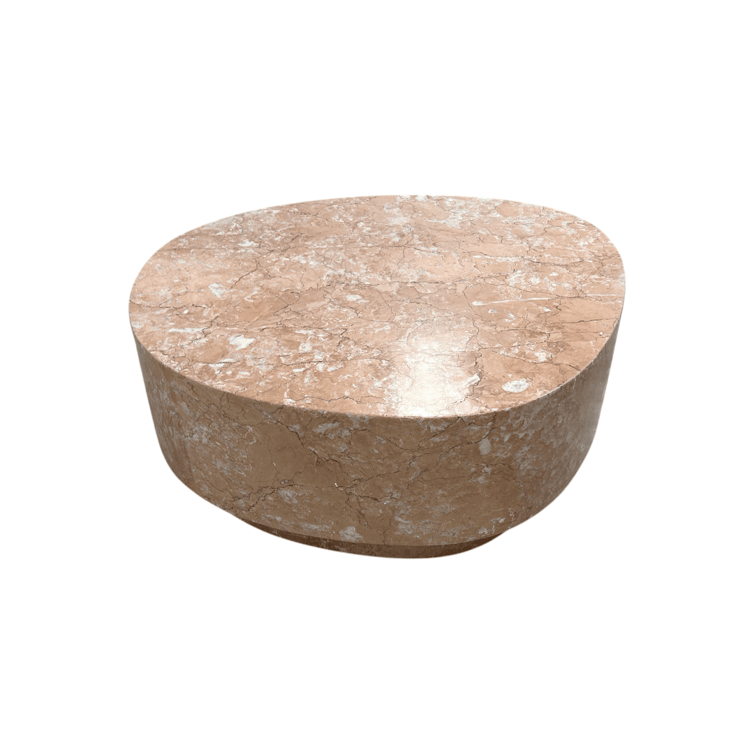 Lulu and Georgia Faas Round Marble Coffee Table - Thumbnail 3