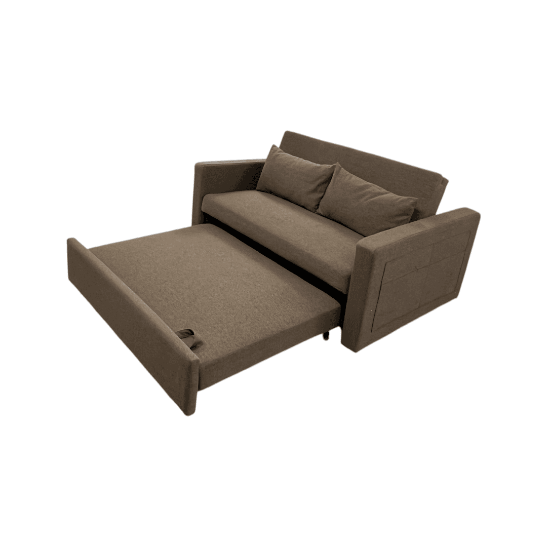Latitude Run Lateresa Small Loveseat Pull-Out Sofa Bed - Adjustable Backrest With 2 Soft Pillows - Thumbnail 10