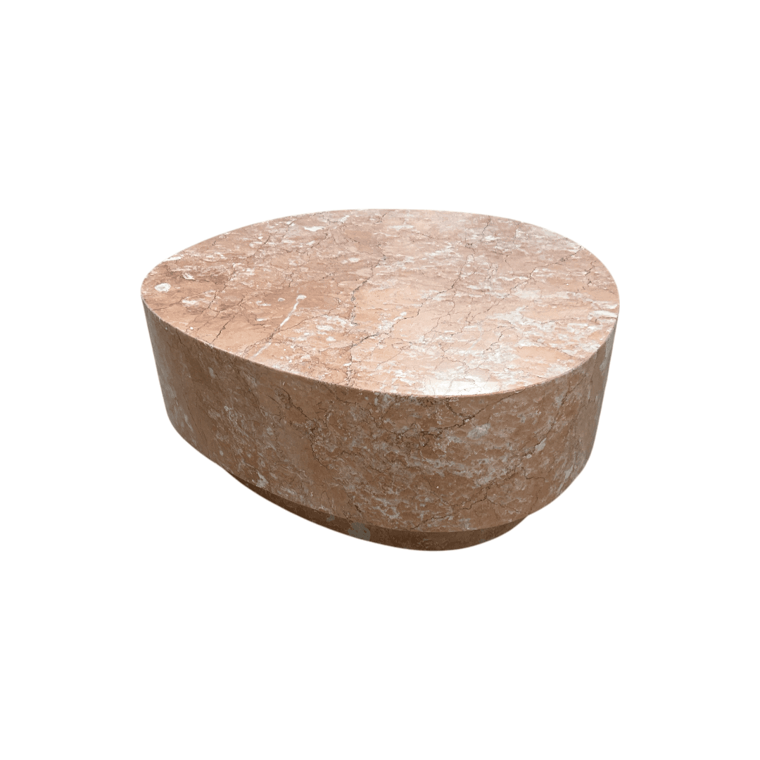 Lulu and Georgia Faas Round Marble Coffee Table - Thumbnail 4