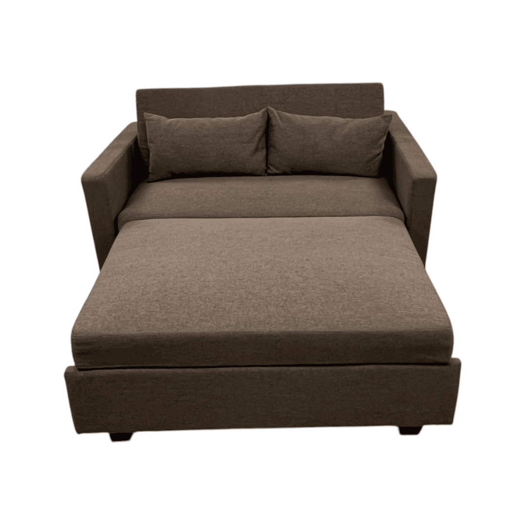 Latitude Run Lateresa Small Loveseat Pull-Out Sofa Bed - Adjustable Backrest With 2 Soft Pillows - Thumbnail 12