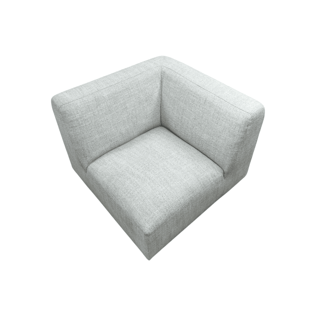 Simpli Home Rex Corner Sofa Module, Handcrafted Modern-Style Corner Accent Chair for Living Room - Thumbnail 9