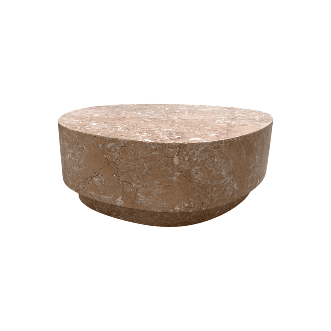Lulu and Georgia Faas Round Marble Coffee Table - Thumbnail 2