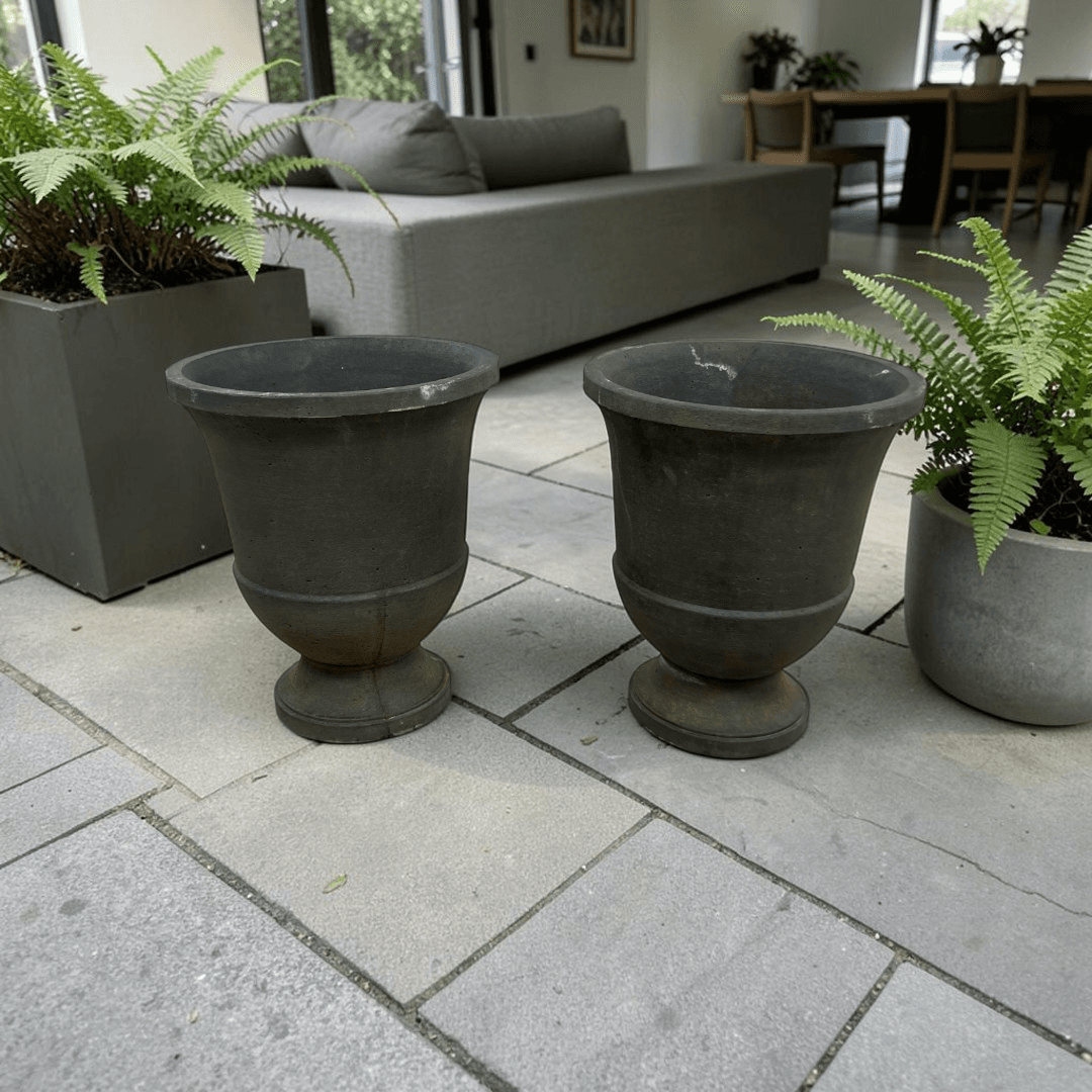 Campania International Textured Pascal Urn Set of 2 - Image 1