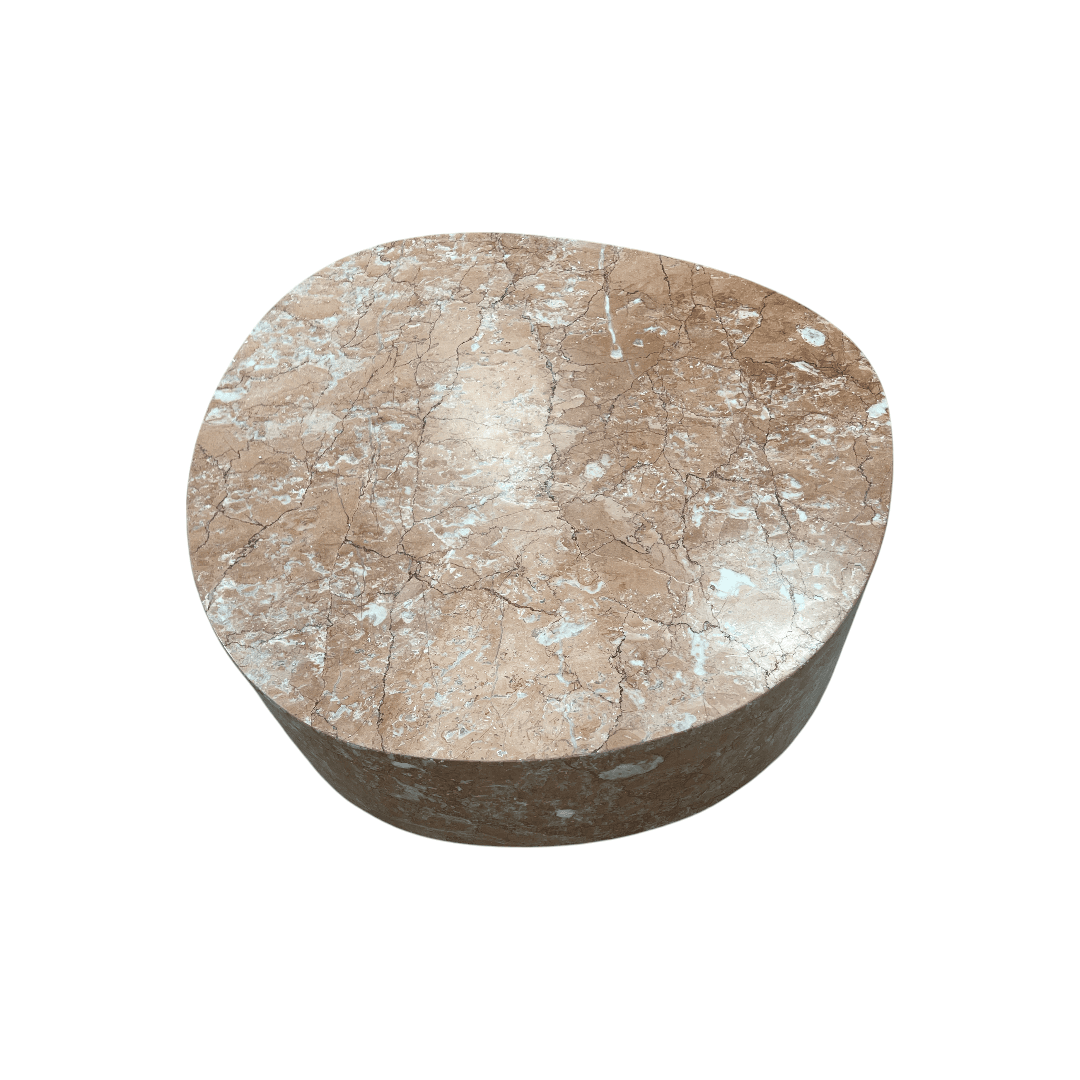 Lulu and Georgia Faas Round Marble Coffee Table - Thumbnail 9