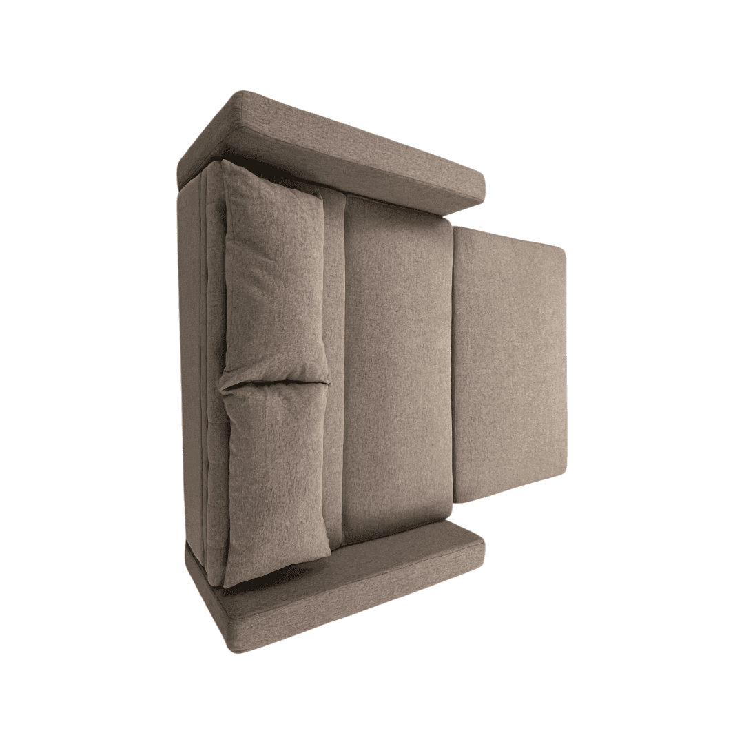 Latitude Run Lateresa Small Loveseat Pull-Out Sofa Bed - Adjustable Backrest With 2 Soft Pillows - Thumbnail 19