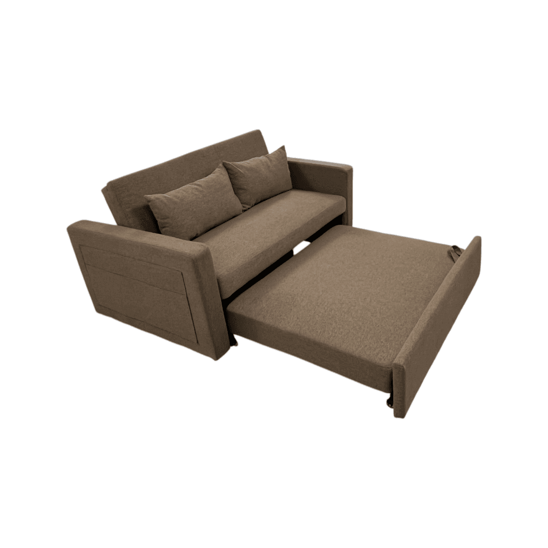 Latitude Run Lateresa Small Loveseat Pull-Out Sofa Bed - Adjustable Backrest With 2 Soft Pillows - Thumbnail 9