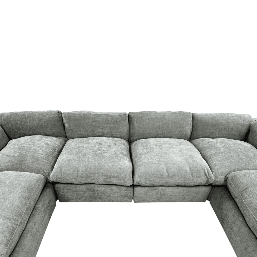 Latitude Run Wilroy 6-piece Comfy U-shaped Sofa Couch Reversible Chaise Sectional - Thumbnail 7