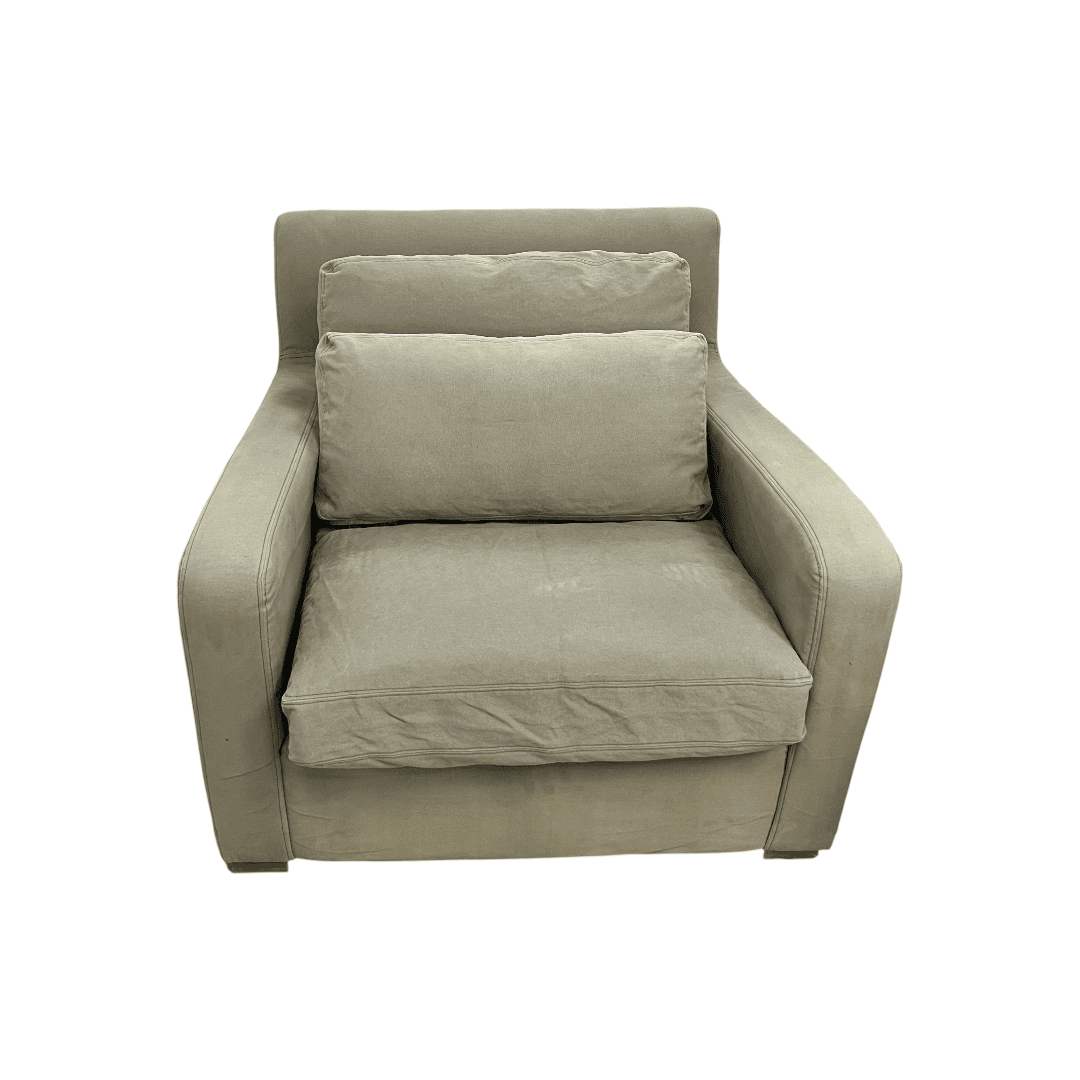 Restoration Hardware Sleeper Sofa and Armchair Set - Thumbnail 8