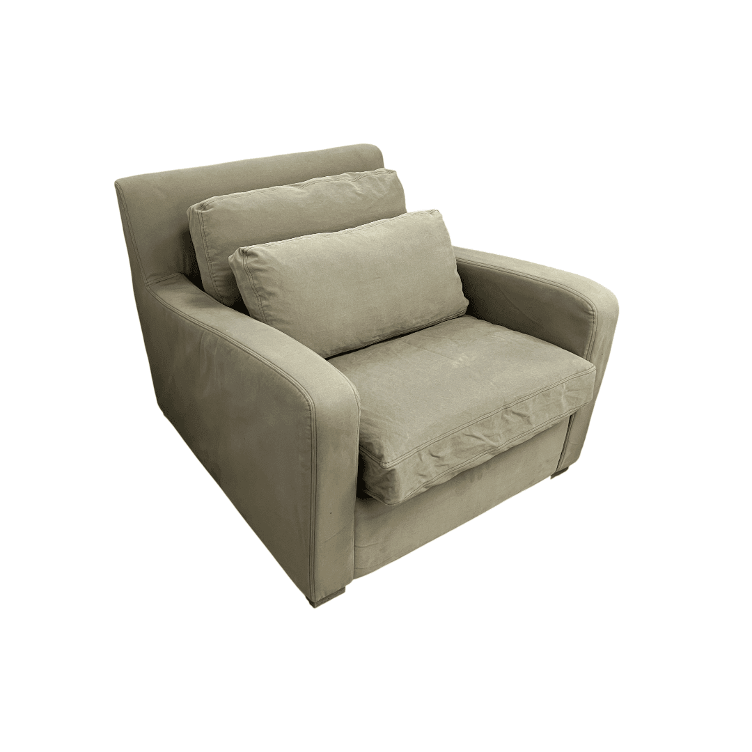 Restoration Hardware Sleeper Sofa and Armchair Set - Thumbnail 9