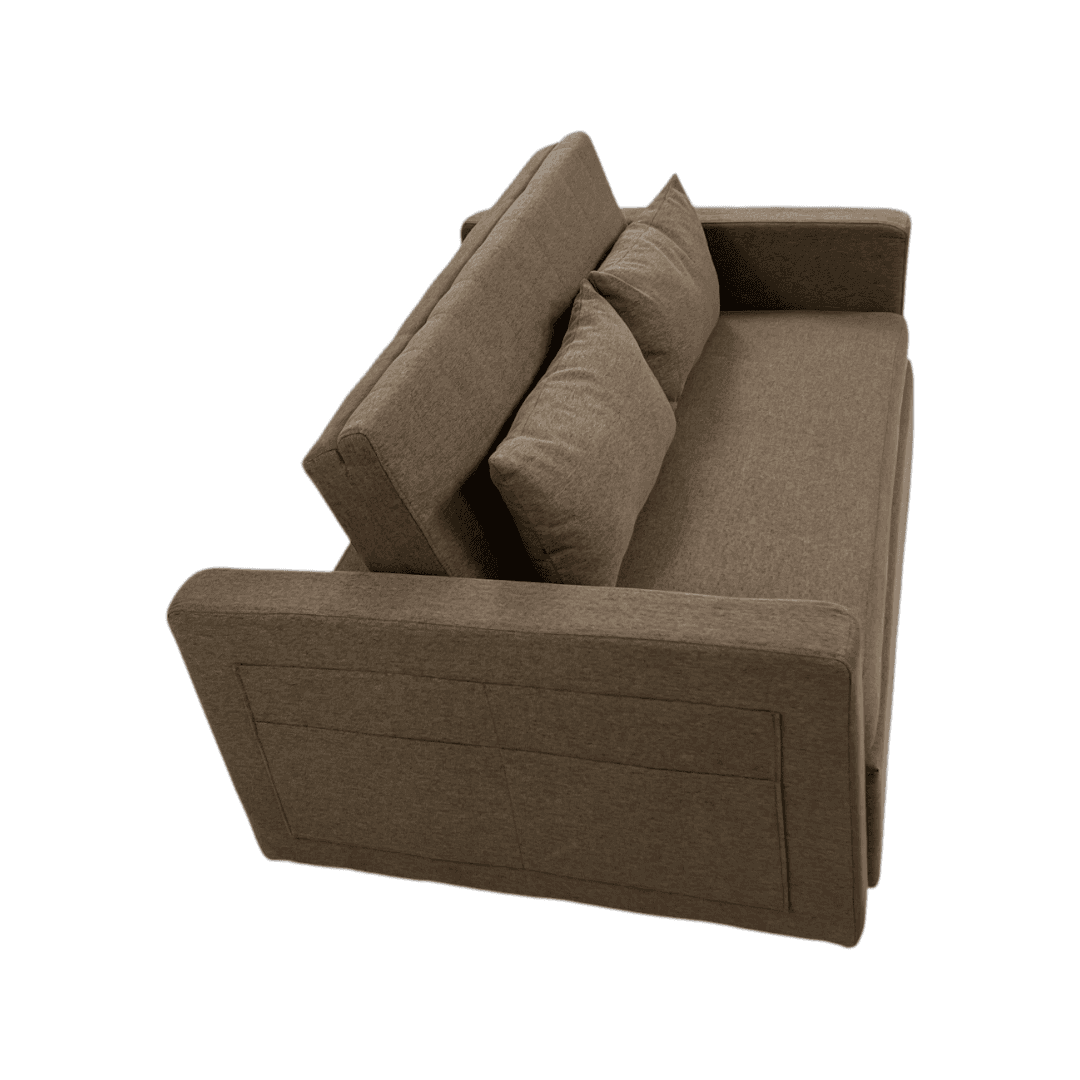 Latitude Run Lateresa Small Loveseat Pull-Out Sofa Bed - Adjustable Backrest With 2 Soft Pillows - Thumbnail 21