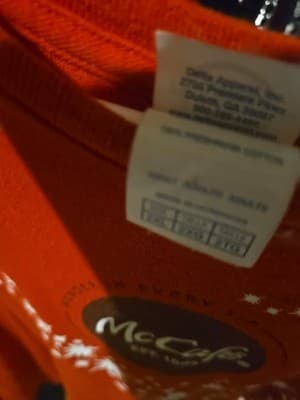 McDonalds McCafe Shirt Xxl Red - Thumbnail 2