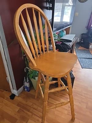 31 In Round Spencer Martson Pool Pub Table and Stools Set of 2 Wood Brown Oak US - Thumbnail 9