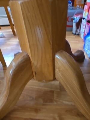 31 In Round Spencer Martson Pool Pub Table and Stools Set of 2 Wood Brown Oak US - Thumbnail 6