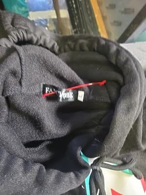 Men's Hooded Sweatshirt TikTok Drawstring, Black - Thumbnail 3