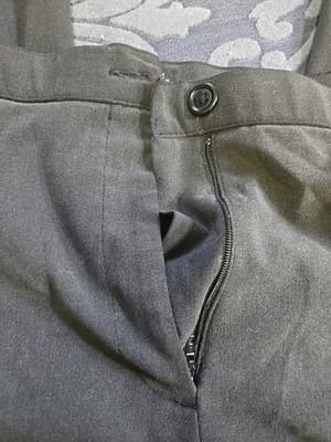 George pants Women 18W Average dark gray Slacks stretch Think Slim tummy control - Thumbnail 5