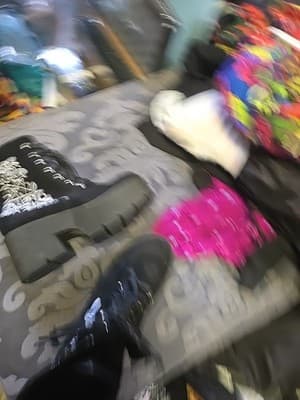 Platform Chunky Lace-Up Boots 90s Vintage - Thumbnail 4