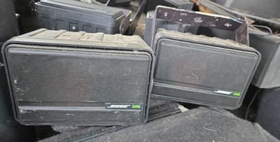 Bose 302A Environmental Loudspeakers Black with Stands and Brackets No Remote - Thumbnail 3