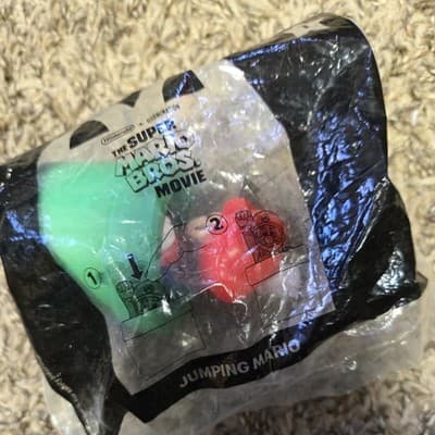 The Super Mario Bros. Movie McDonald's Happy Meal Jumping Mario Toy 2022 NEW - Image 1