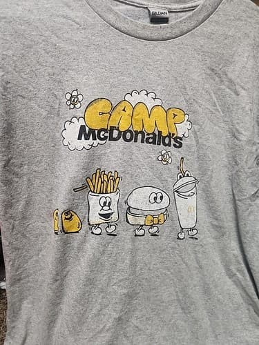 Camp McDonalds Shirt Men L McDonald's Gray Work Shirt - Thumbnail 2