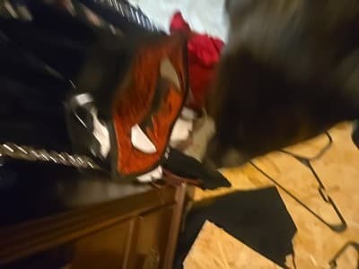 Red Glitter Lips & Fangs Crossbody Purse Chain Strap Valentines Love Whimsigoth - Thumbnail 2