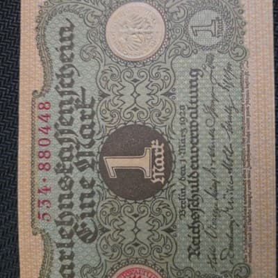 Germany, 1 Mark, 534880448 , UNC rare - Thumbnail 3