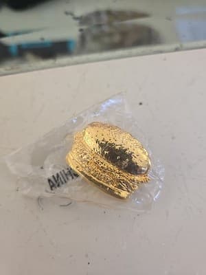 McDonalds Gold Colored Quarter Pounder Pin New In Package 2018 - Image 1