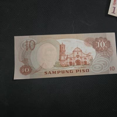 Philippines 10 Piso 1981 P 167 SIGN 9 UNC - Thumbnail 5