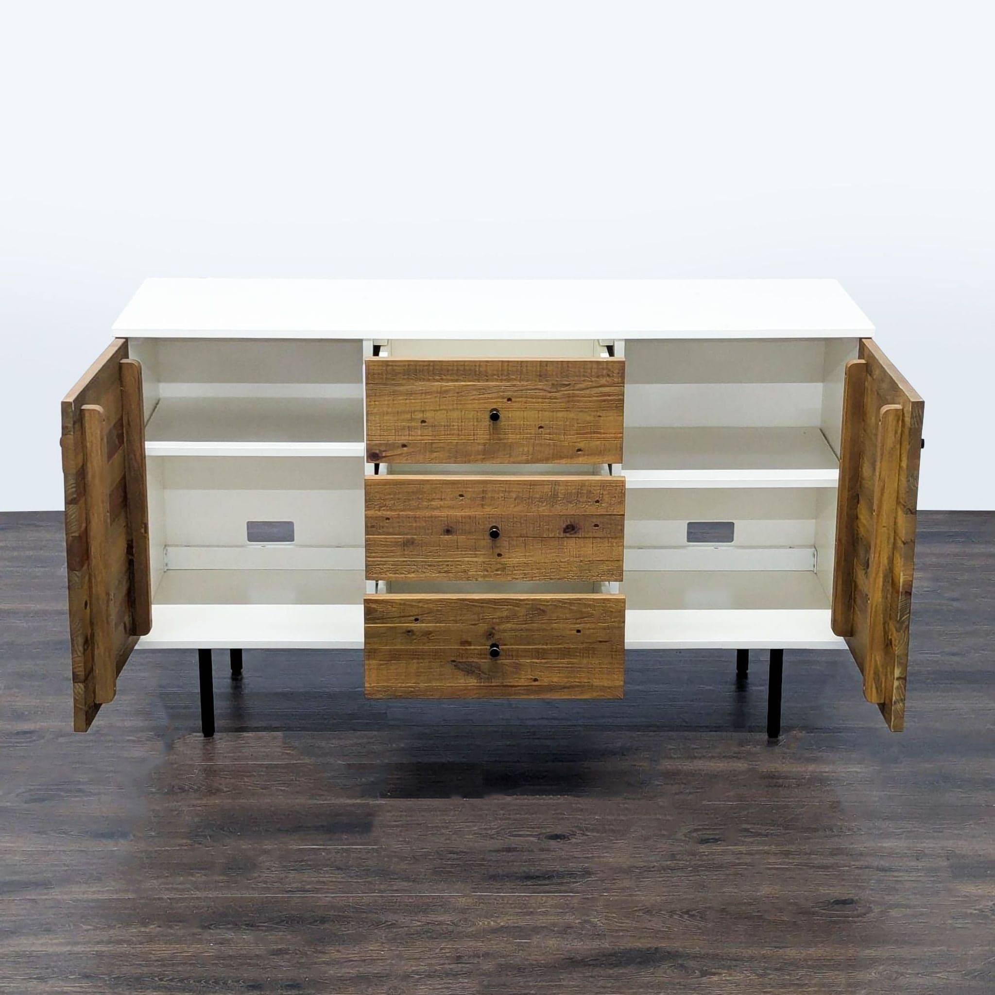 West Elm Reclaimed Wood Sideboard - Thumbnail 2