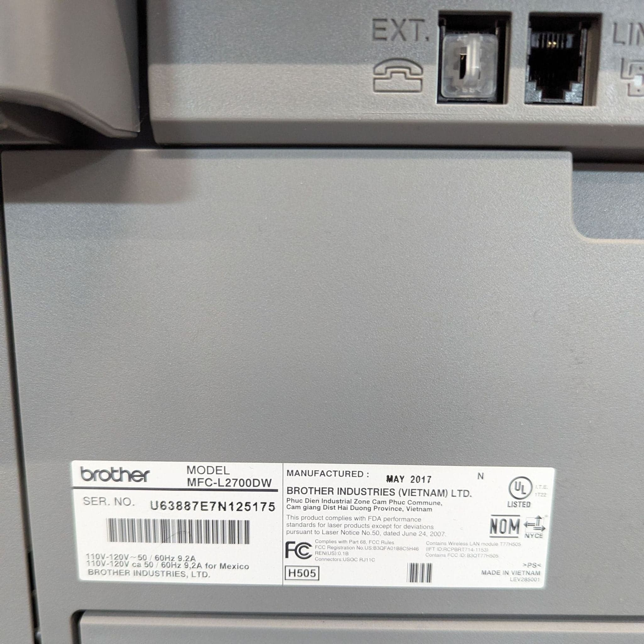 Brother MFC All-in-One Laser Printer with Copy, Scan, and Fax - Thumbnail 4