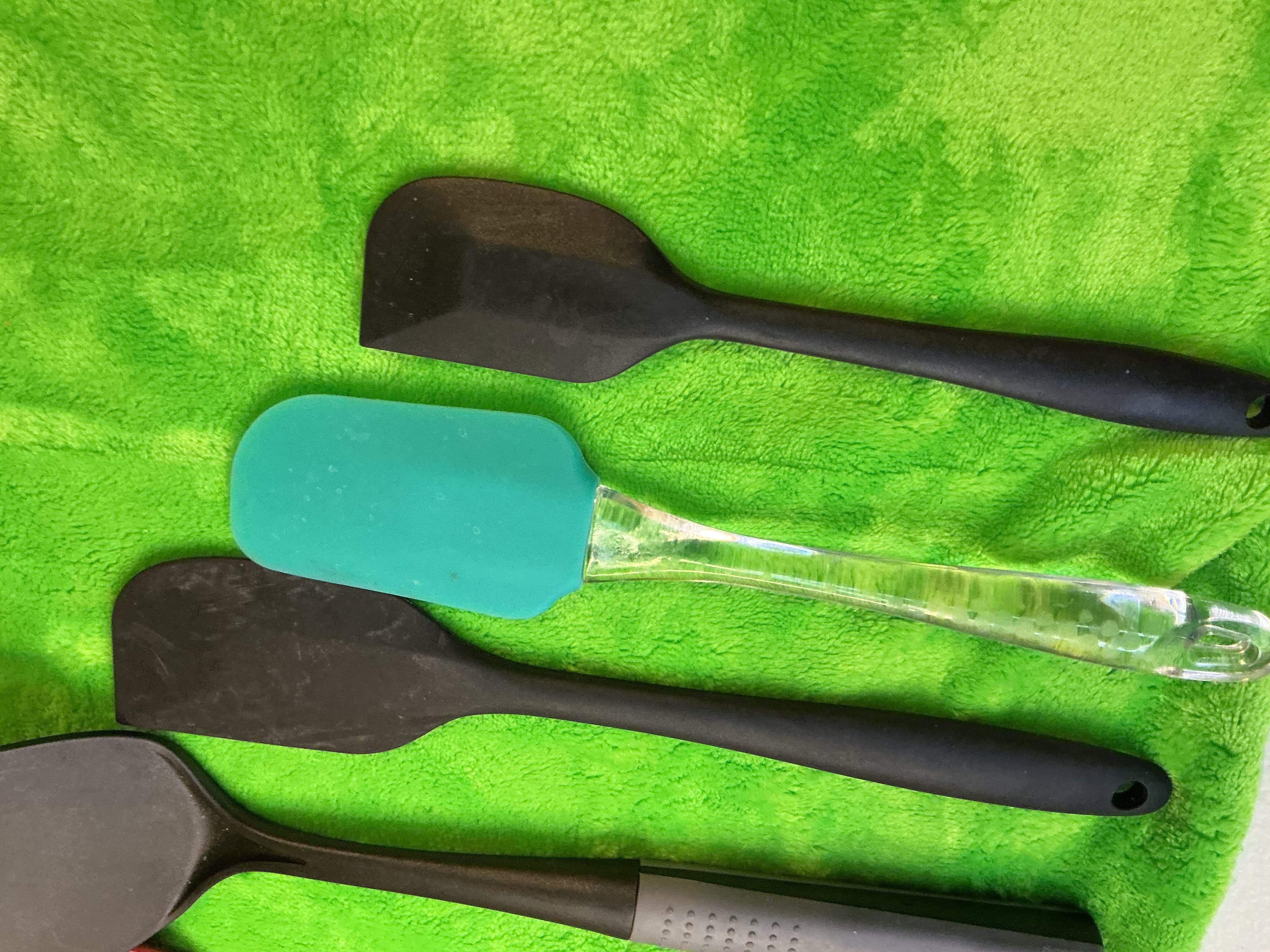 5 Pc Silicone Nylon Spatula Turner Lot Slotted Scraper Nonstick Kitchen Tools - Thumbnail 2