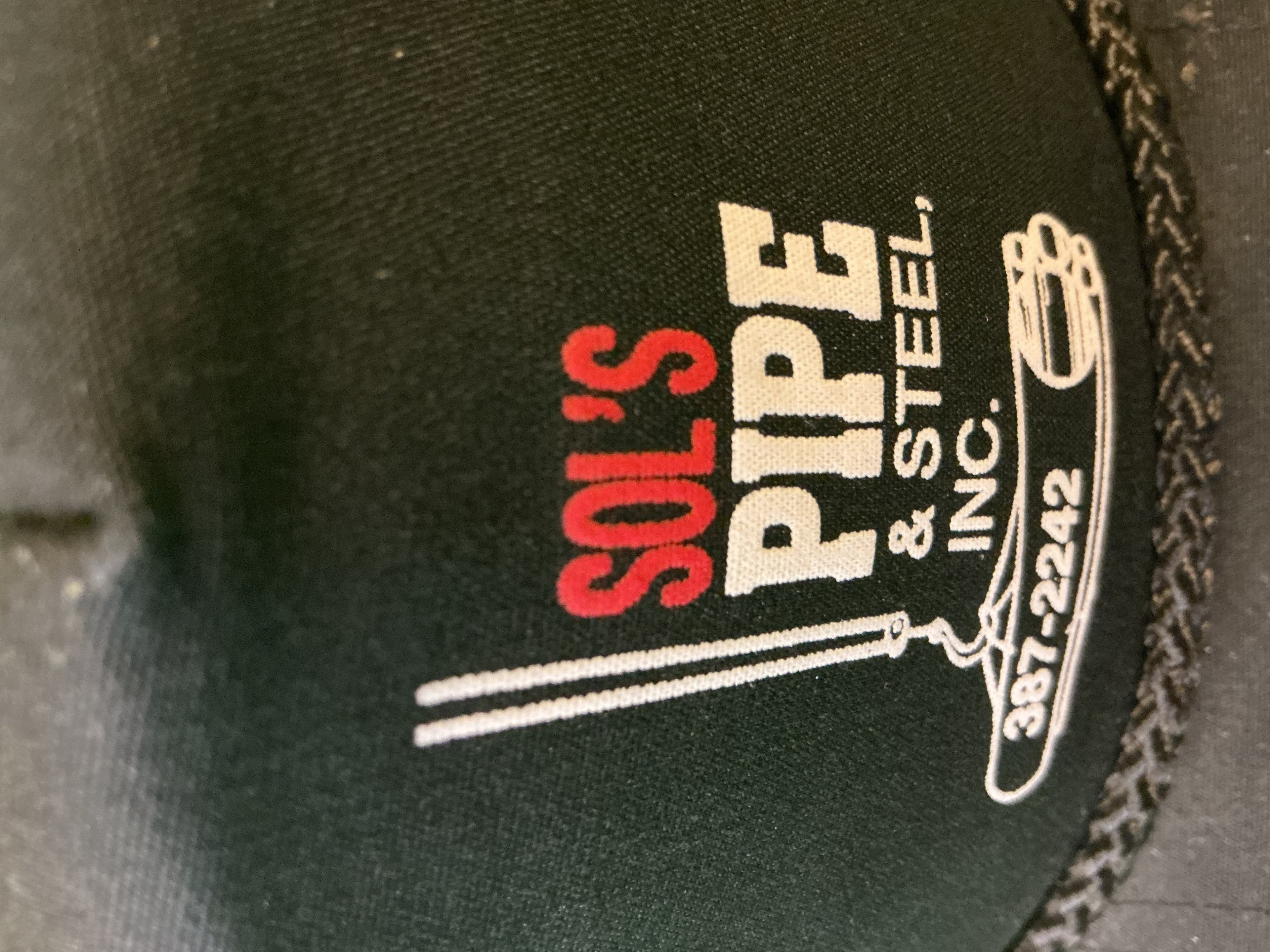 Vintage Sol's Pipe & Steel Inc Advertising Trucker Hat Black Rope Snapback - Thumbnail 3