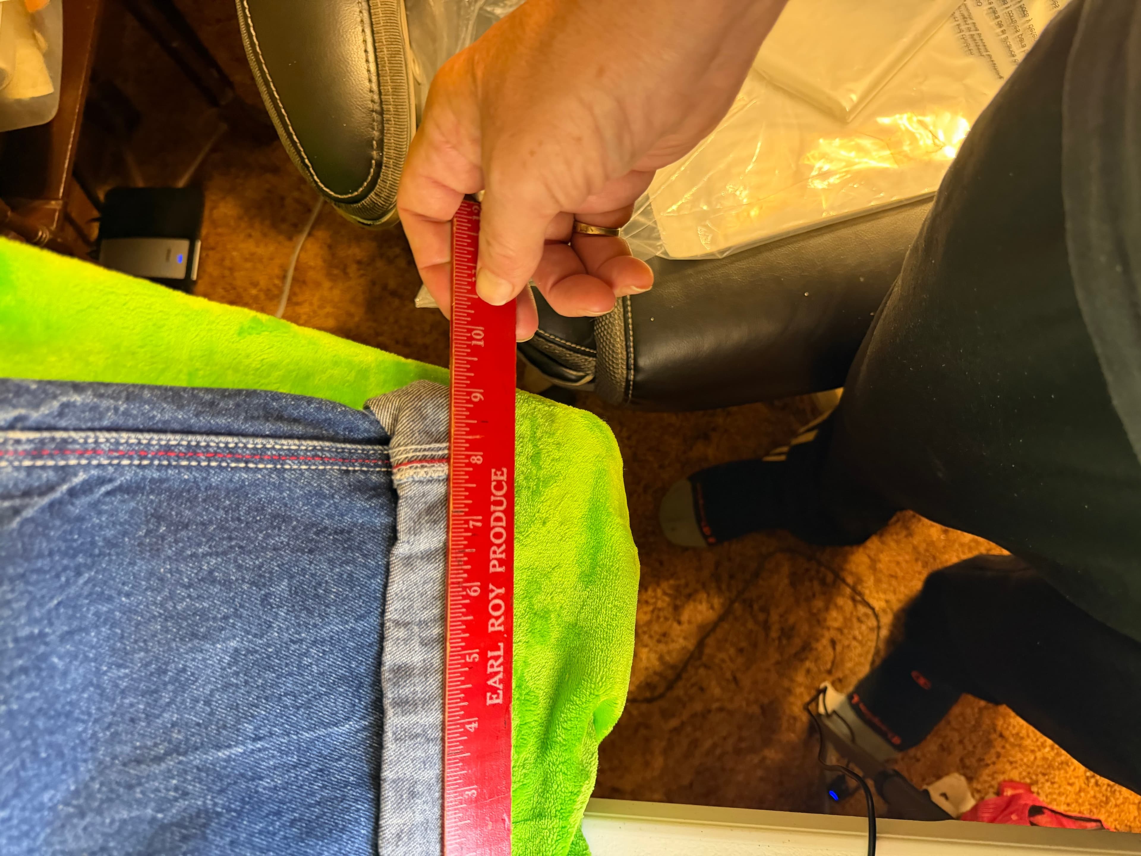 Vintage Y2K NY Xpress Carpenter Jeans Size 40 Baggy Wide Leg Red Stitch Denim - Thumbnail 5