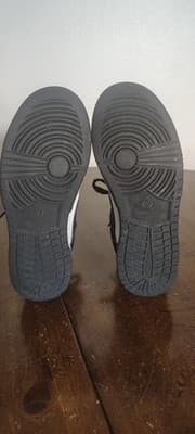 Nike Shoes Youth Size 3.5Y Black White Low Top Athletic Leather Sneakers - Thumbnail 9