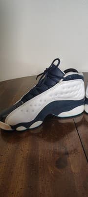 Air Jordan 13 Retro Shoes Youth Size 6Y White Navy Blue Sneakers DJ3003-144 - Thumbnail 7