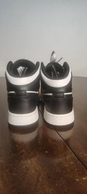 Jordan Air Jordan 1 Mid Shoes Youth Size 6.5Y Yellow Black Sneakers DQ8423-701 - Thumbnail 2