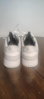 Nike Dunk Low Shoes Womens 5.5 White Photon Dust Leather Sneakers DD1503-103 - Thumbnail 2