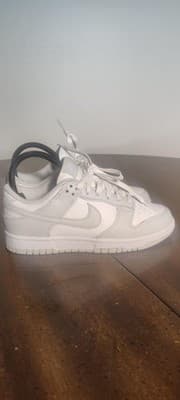 Nike Dunk Low Shoes Womens 5.5 White Photon Dust Leather Sneakers DD1503-103 - Thumbnail 3