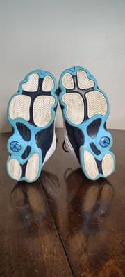 Air Jordan 13 Retro Shoes Youth Size 6Y White Navy Blue Sneakers DJ3003-144 - Thumbnail 9