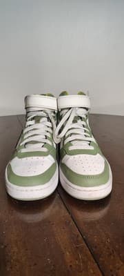 Nike All Day Play Shoes Youth Size 6Y White Green Mid Top Sneakers DV3649-171 - Thumbnail 5
