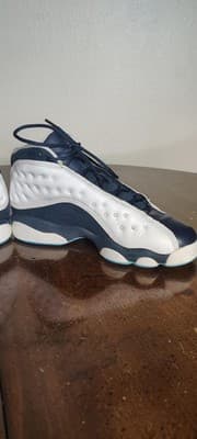 Air Jordan 13 Retro Shoes Youth Size 6Y White Navy Blue Sneakers DJ3003-144 - Thumbnail 6