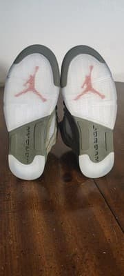 Air Jordan 5 Retro Olive Shoes Youth Size 3.5Y Green Suede Sneakers 440888-308 - Thumbnail 9