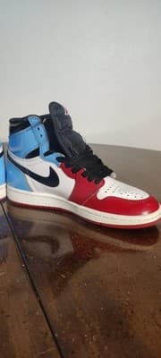 Nike Air Jordan 1 Retro OG Fearless UNC Chicago Shoes Mens Size 5 CK5666-100 - Thumbnail 6